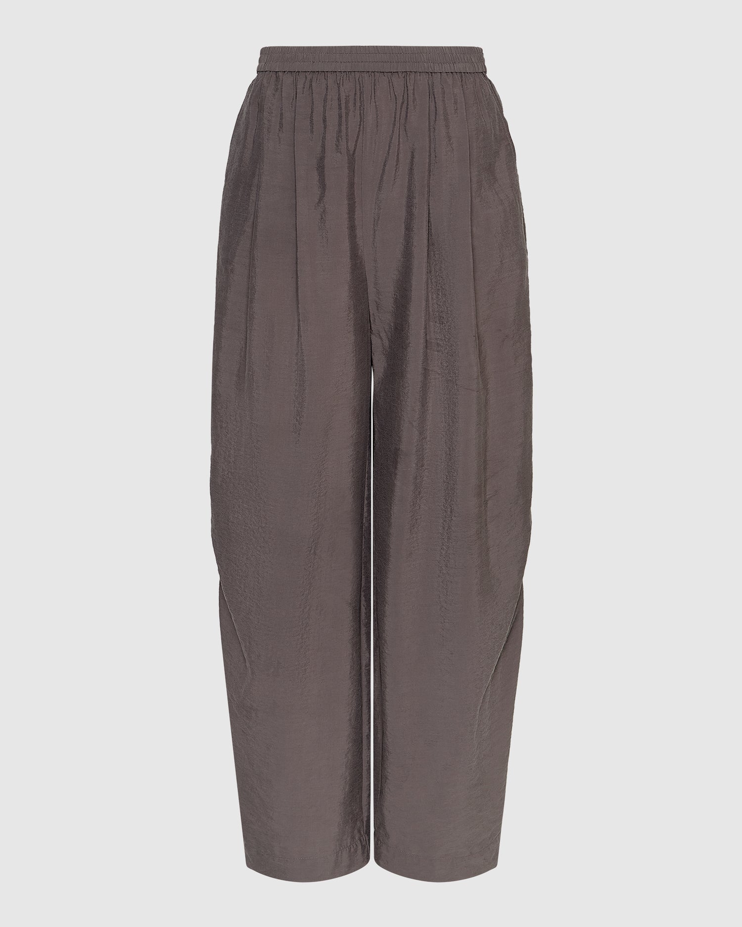 Wide Barrow Leg Silk Trouser