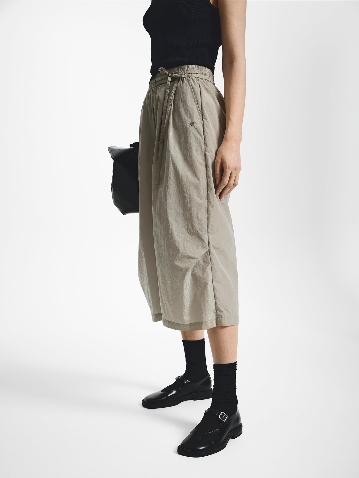 Pleated Light Shell Culottes