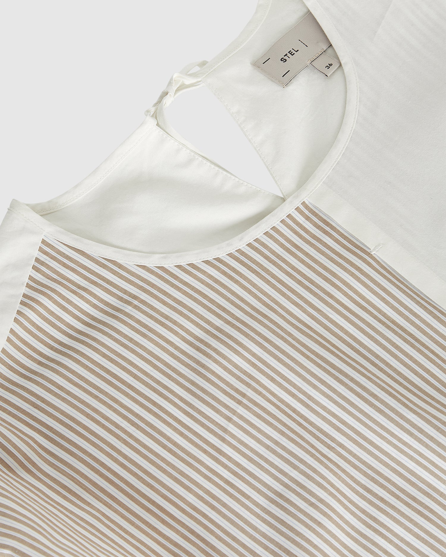 Tie-Side Asymmetric Short-Sleeve Shirt