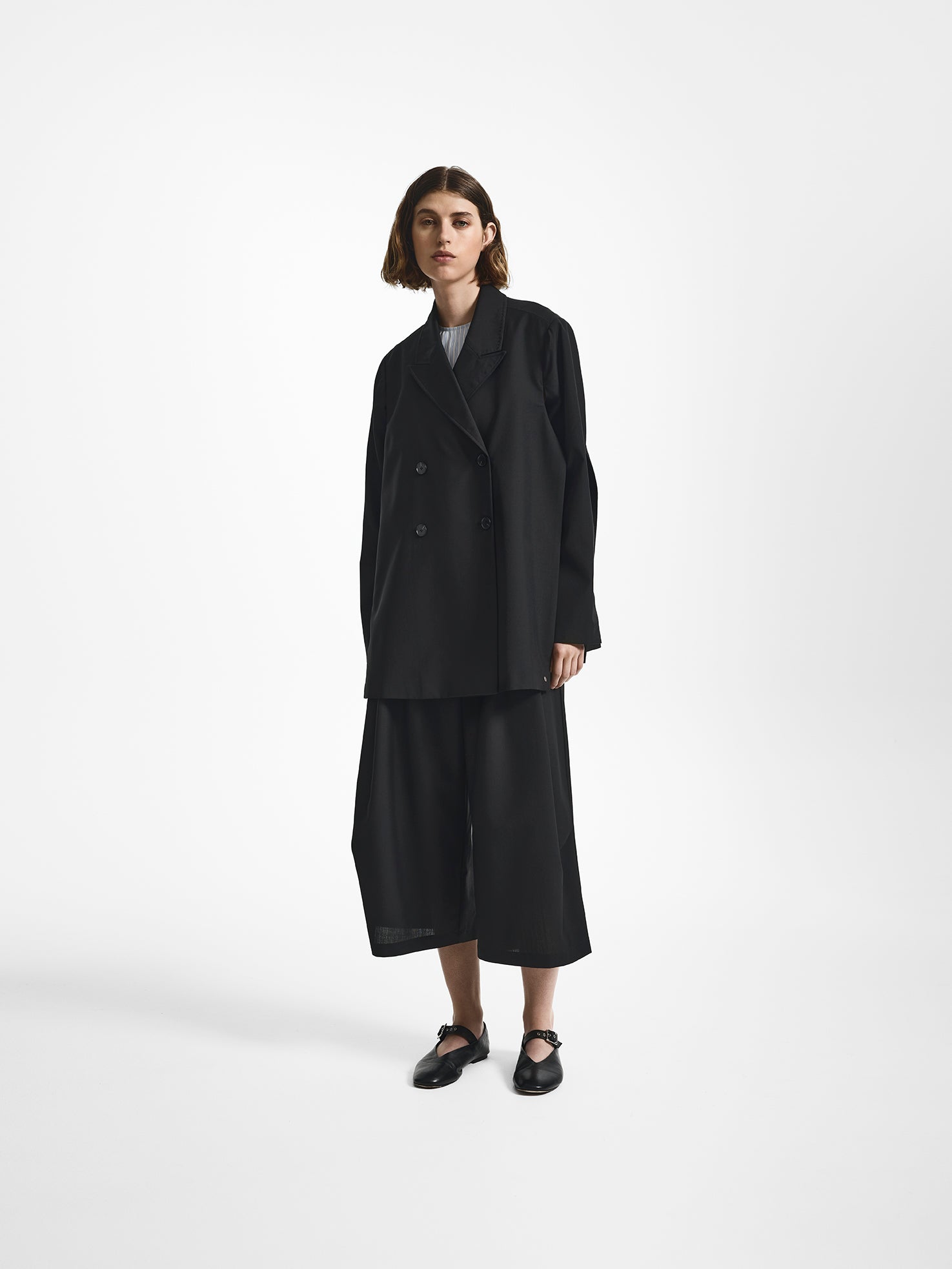 Vented Tie Side Relaxed Blazer