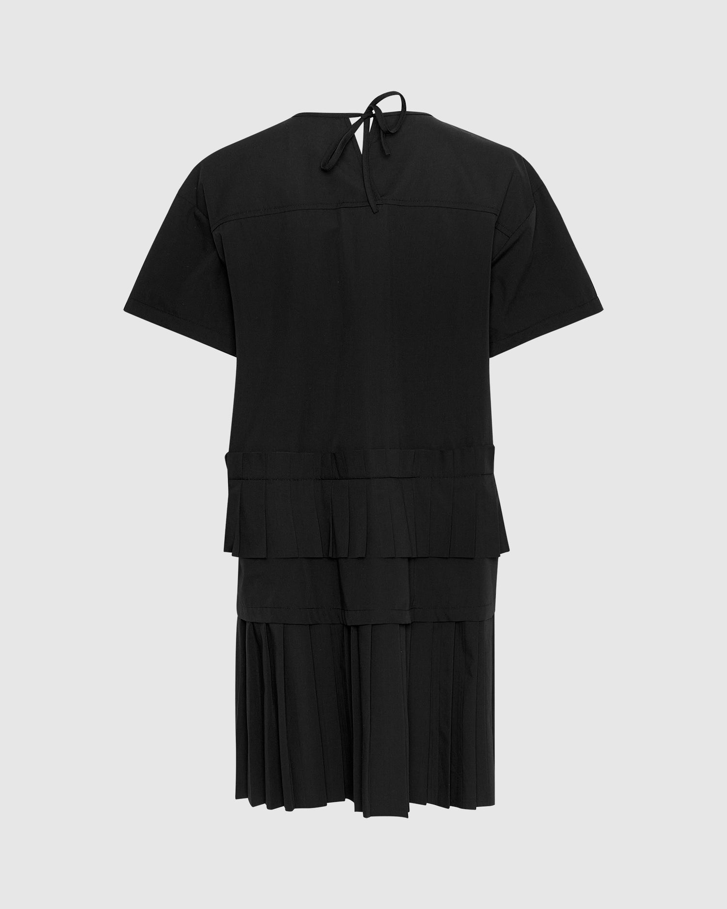 Short Pleated T-Shirt Dress