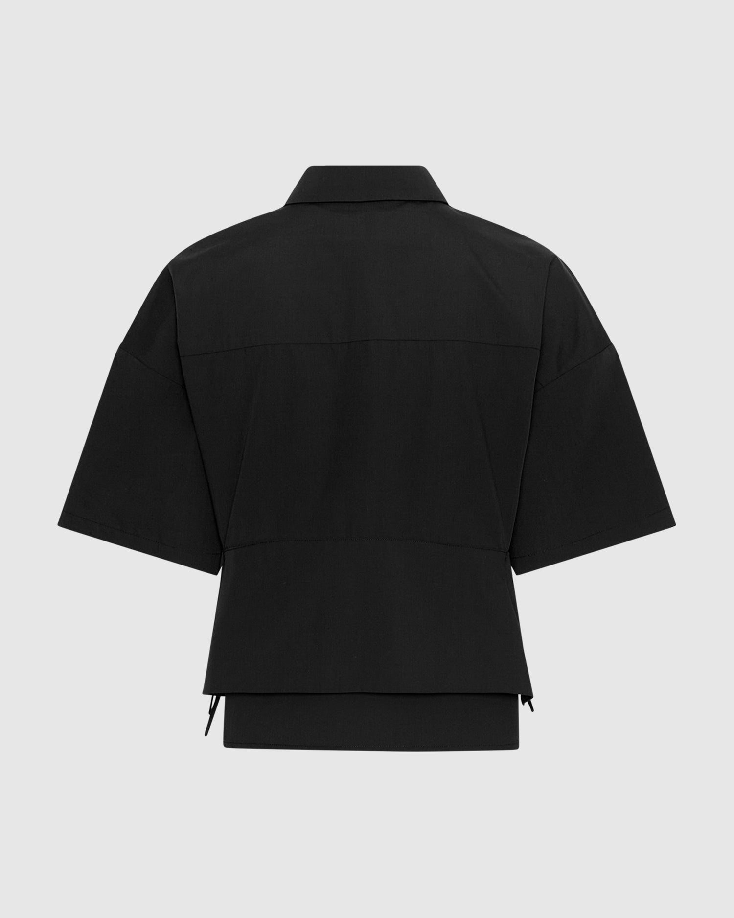 Short Cotton Panel Shirt