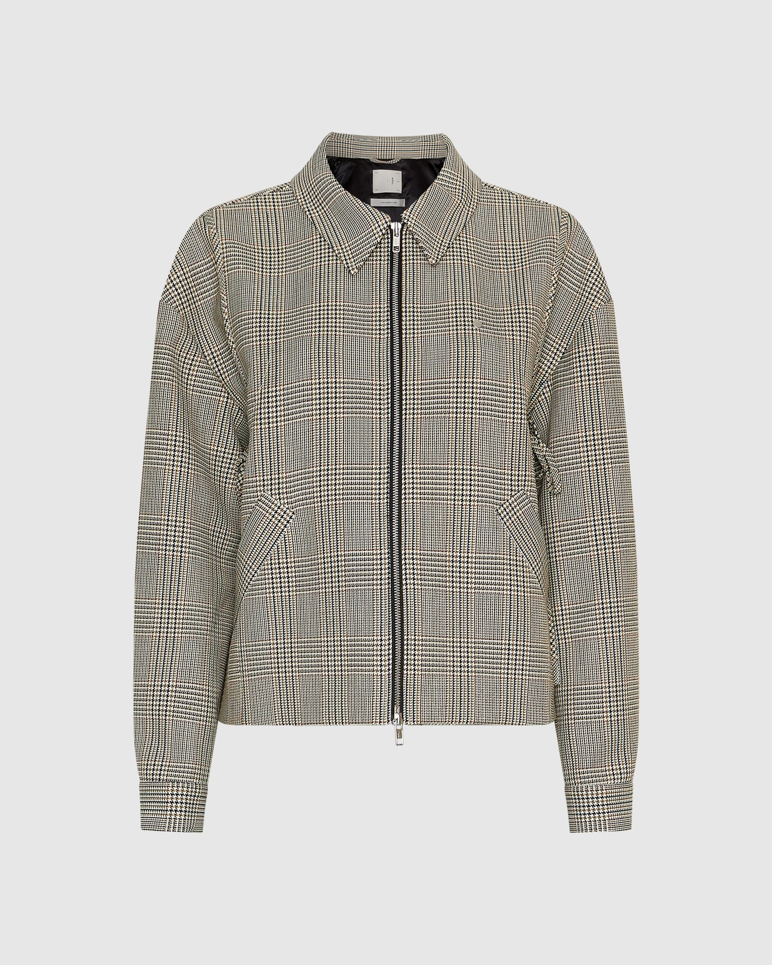 Boxy Check Double-Zip Jacket