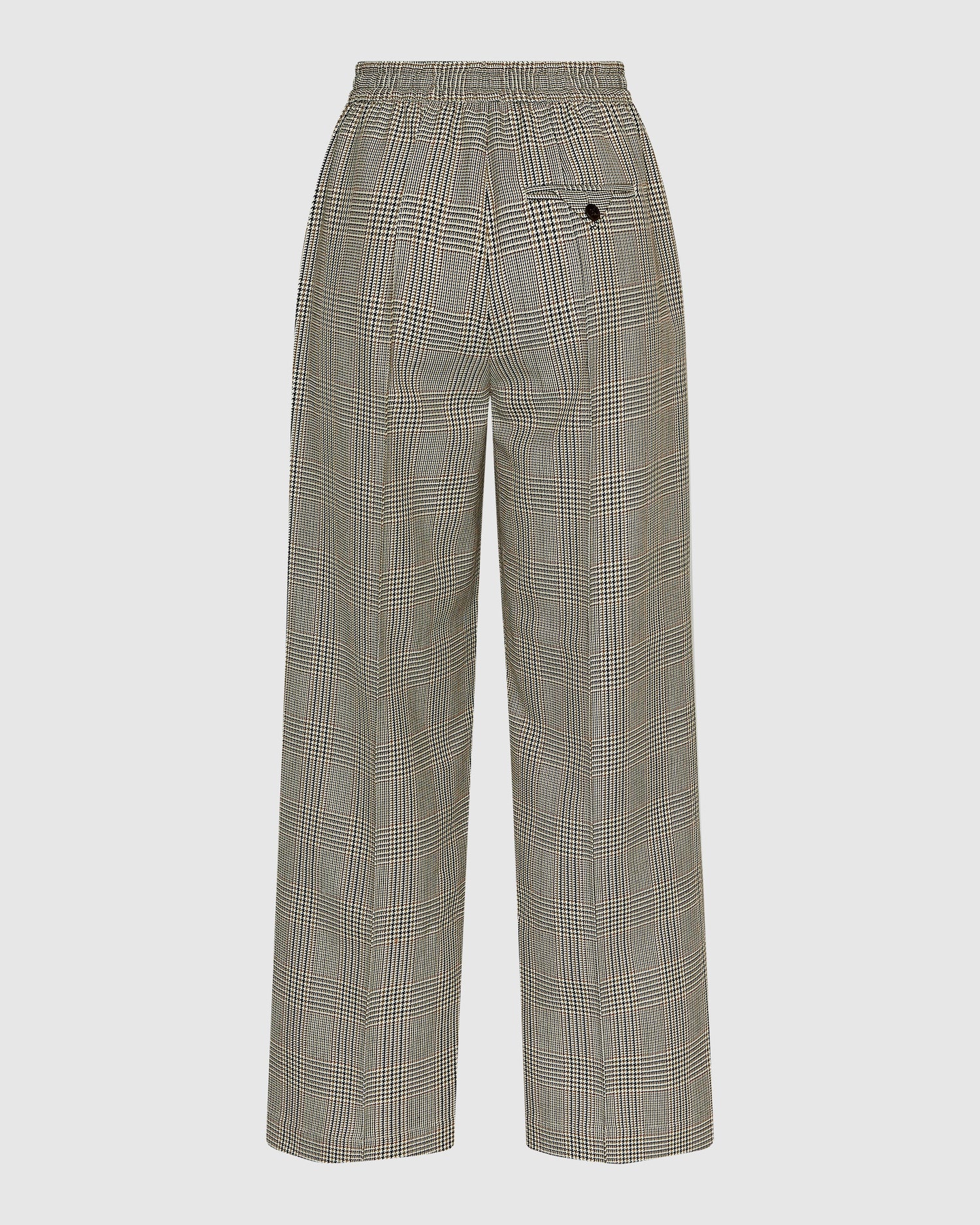 Check Straight Leg Trousers